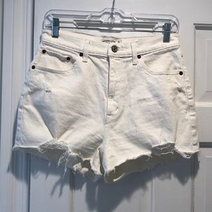 Abercrombie high rise mom Jean shorts